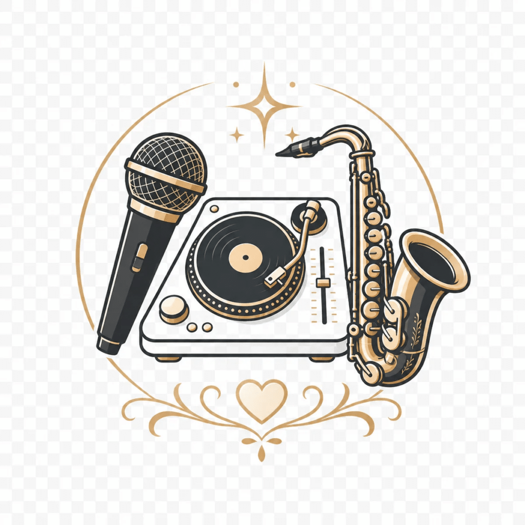 MC, DJ and live saxophone wedding package icon