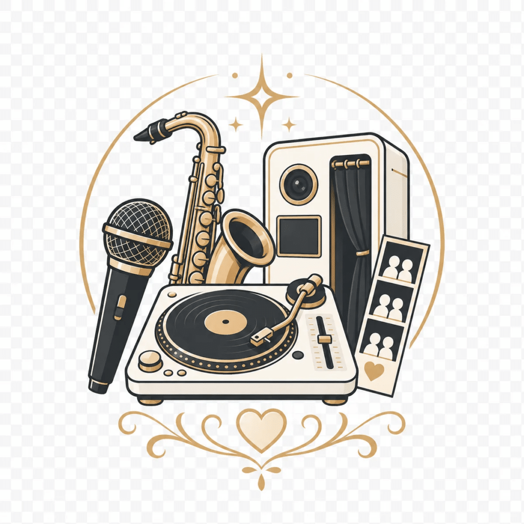 MC, DJ, Sax and Photobooth wedding package icon