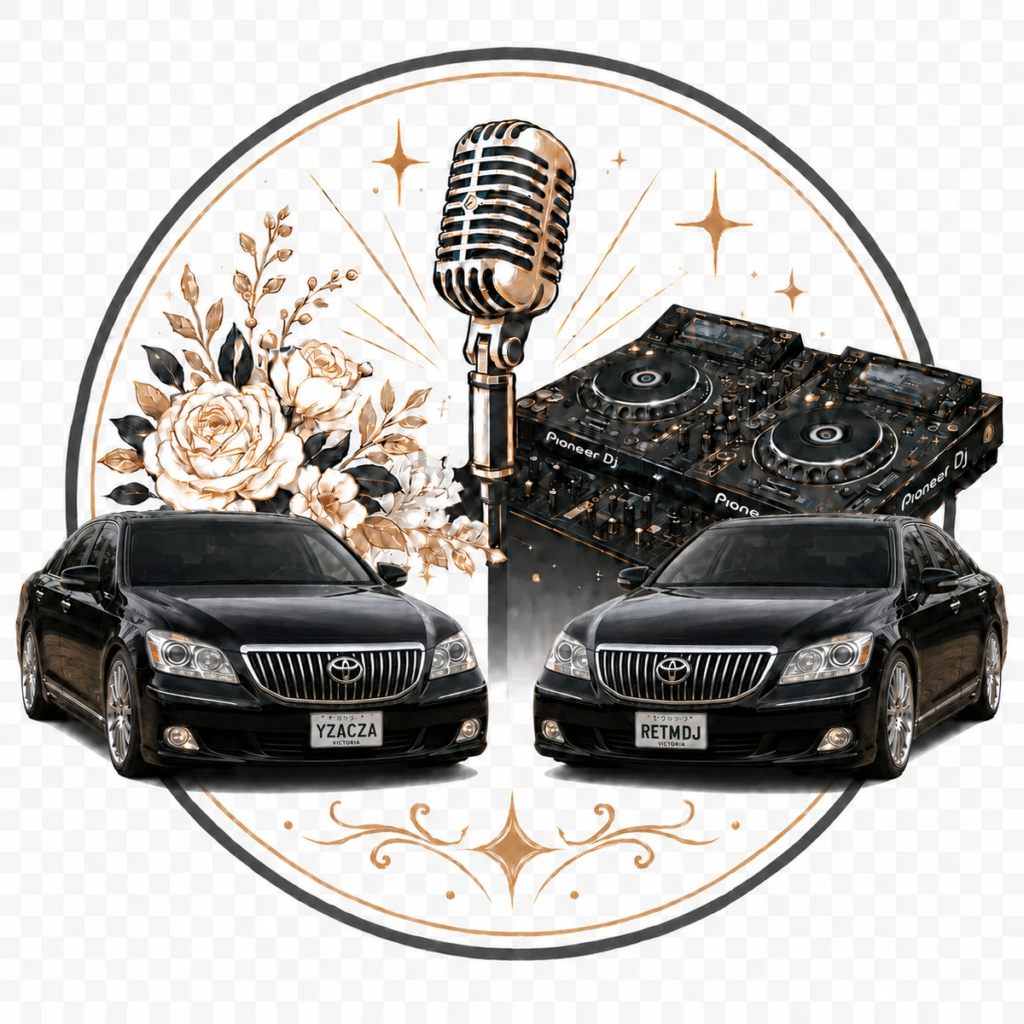 MC and DJ with Yakuza Cruzas wedding car package icon